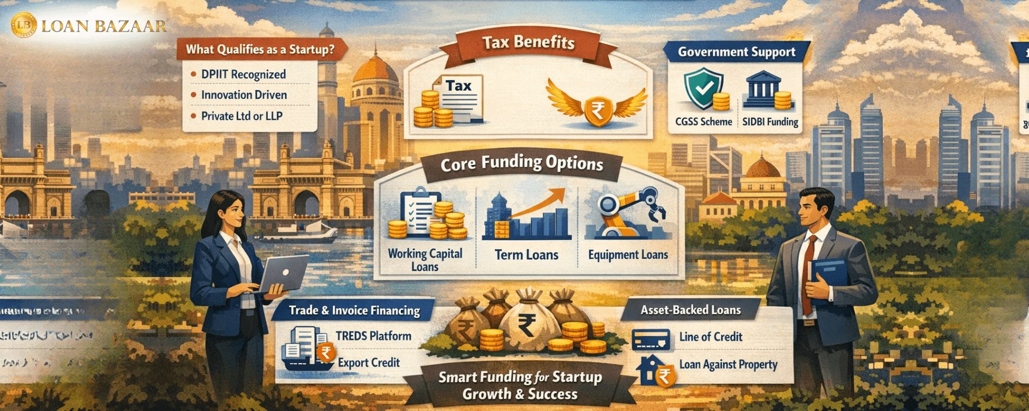 startup financing with loan bazaar . 1